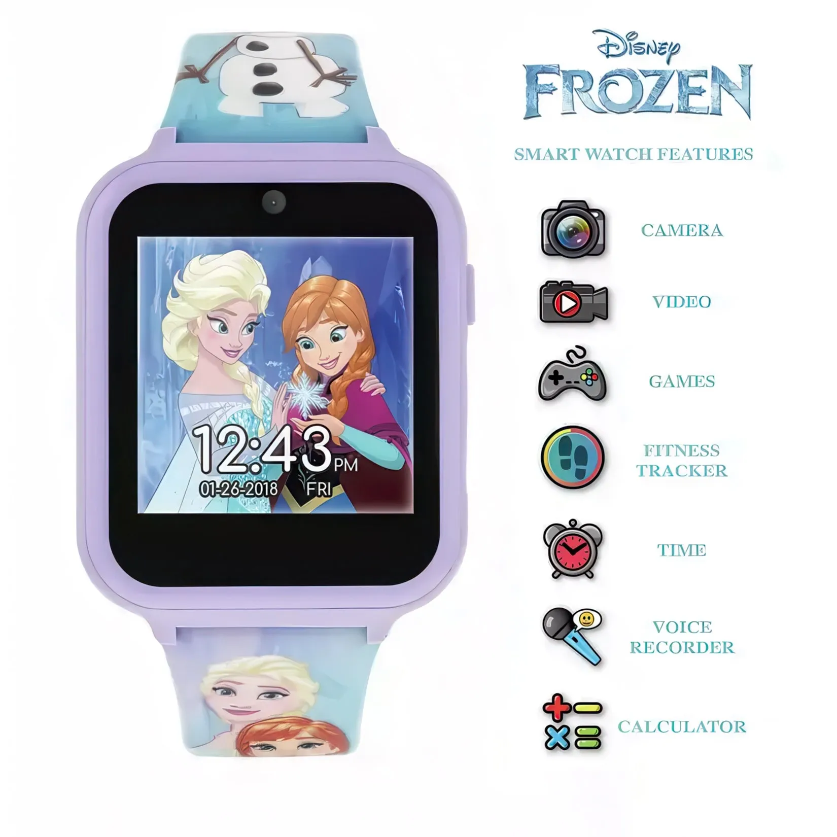 Disney Frozen Kids Silicone Strap Interactive Watch