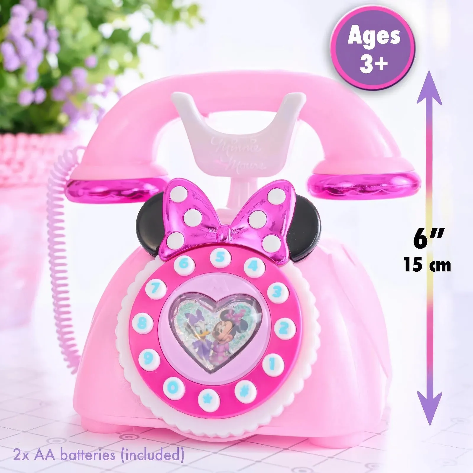 Disney Junior Minnie Mouse Ring Me Rotary Style Phone