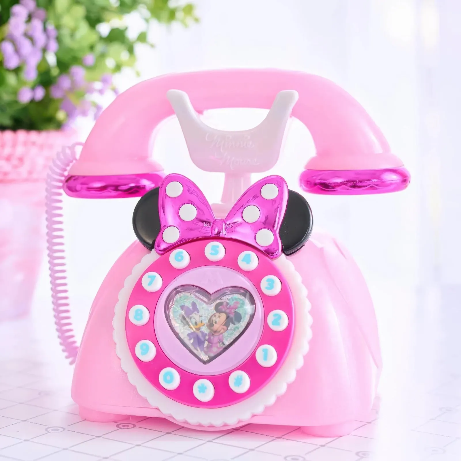 Disney Junior Minnie Mouse Ring Me Rotary Style Phone