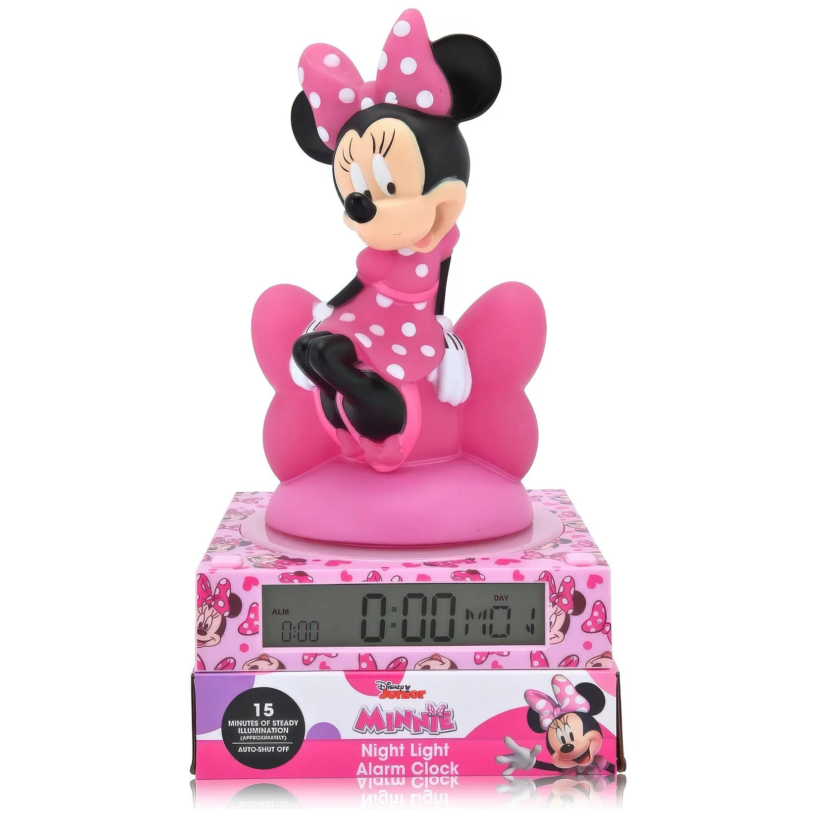 Disney Minnie Mouse 3D Nightlight Alarm Clock