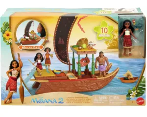Disney Moana 2 Moana's Adventure Canoe Playset with Doll