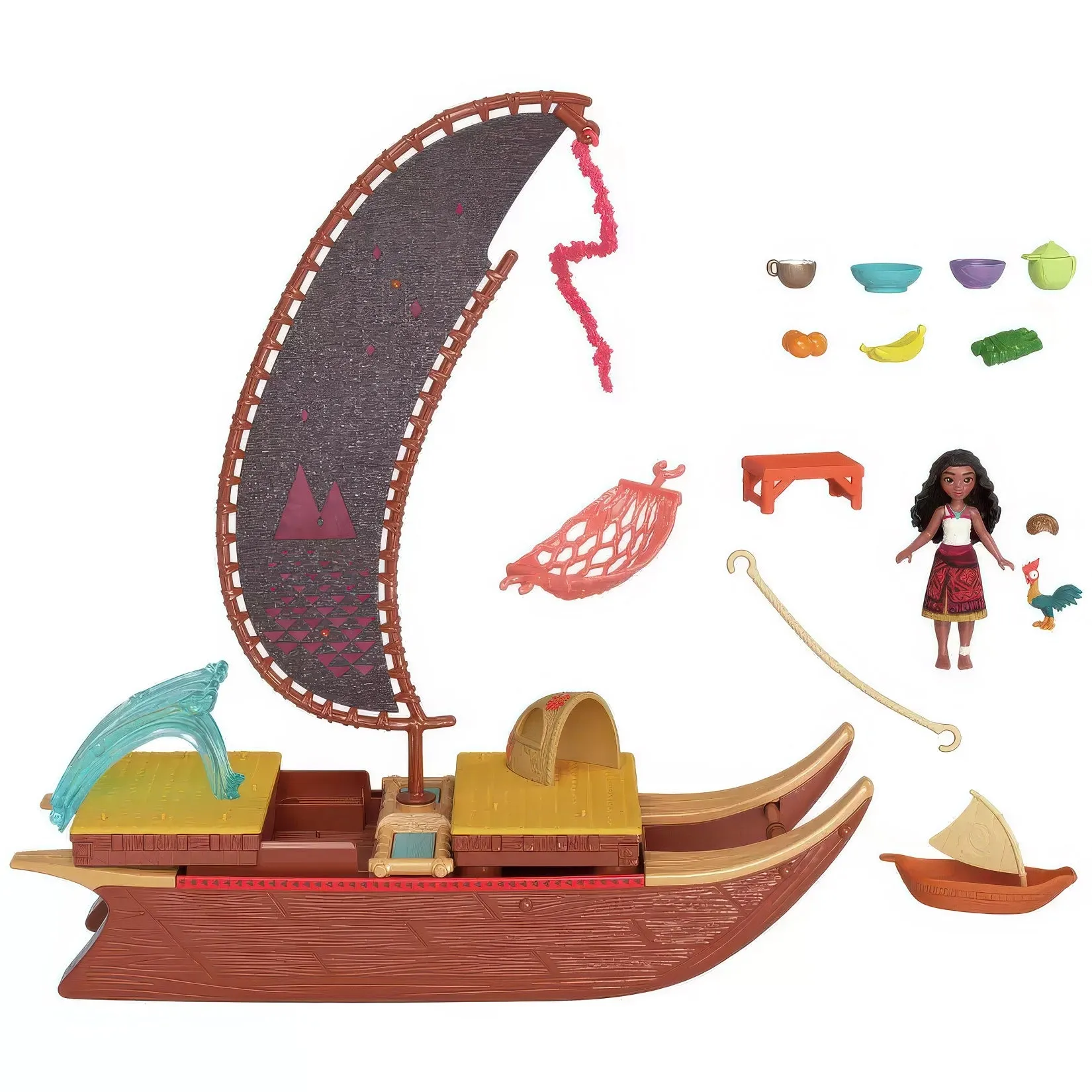 Disney Moana 2 Moana's Adventure Canoe Playset with Doll