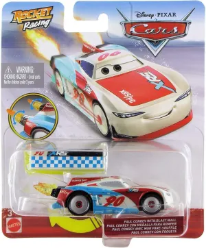 Disney Pixar Cars Rocket Racing Series Paul Conrev with Blast Wall