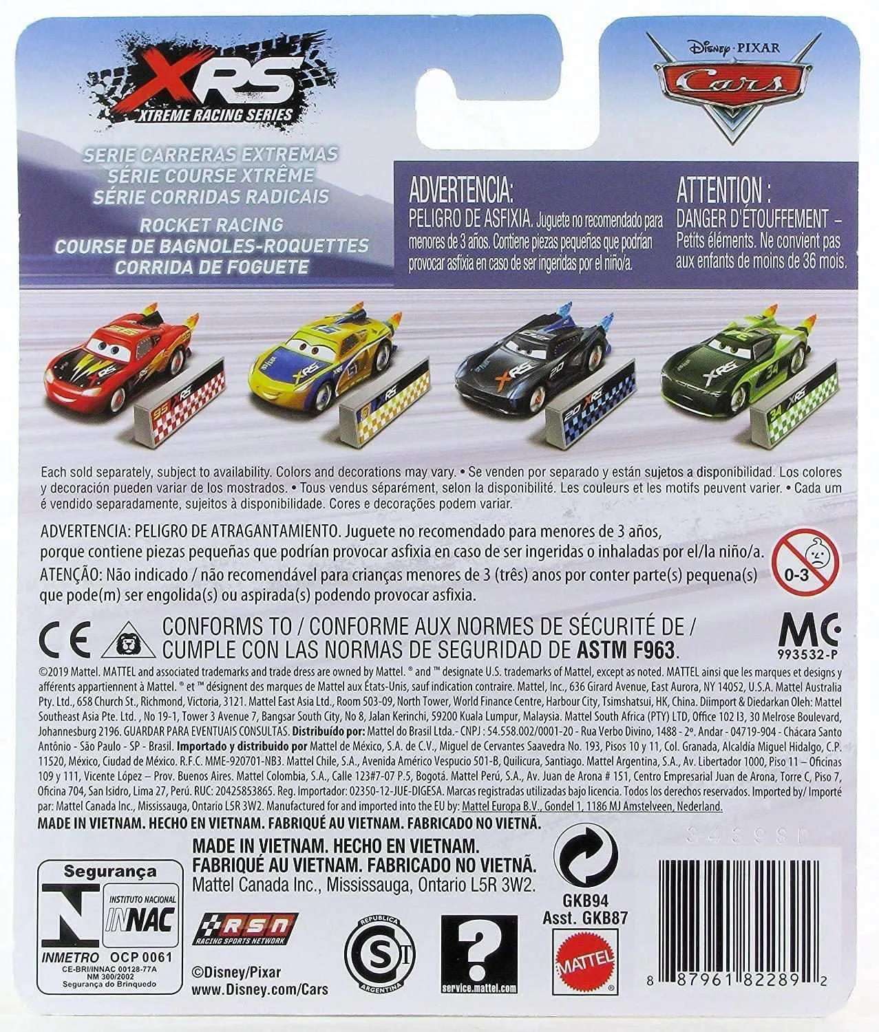 Disney Pixar Cars Rocket Racing Series Paul Conrev with Blast Wall