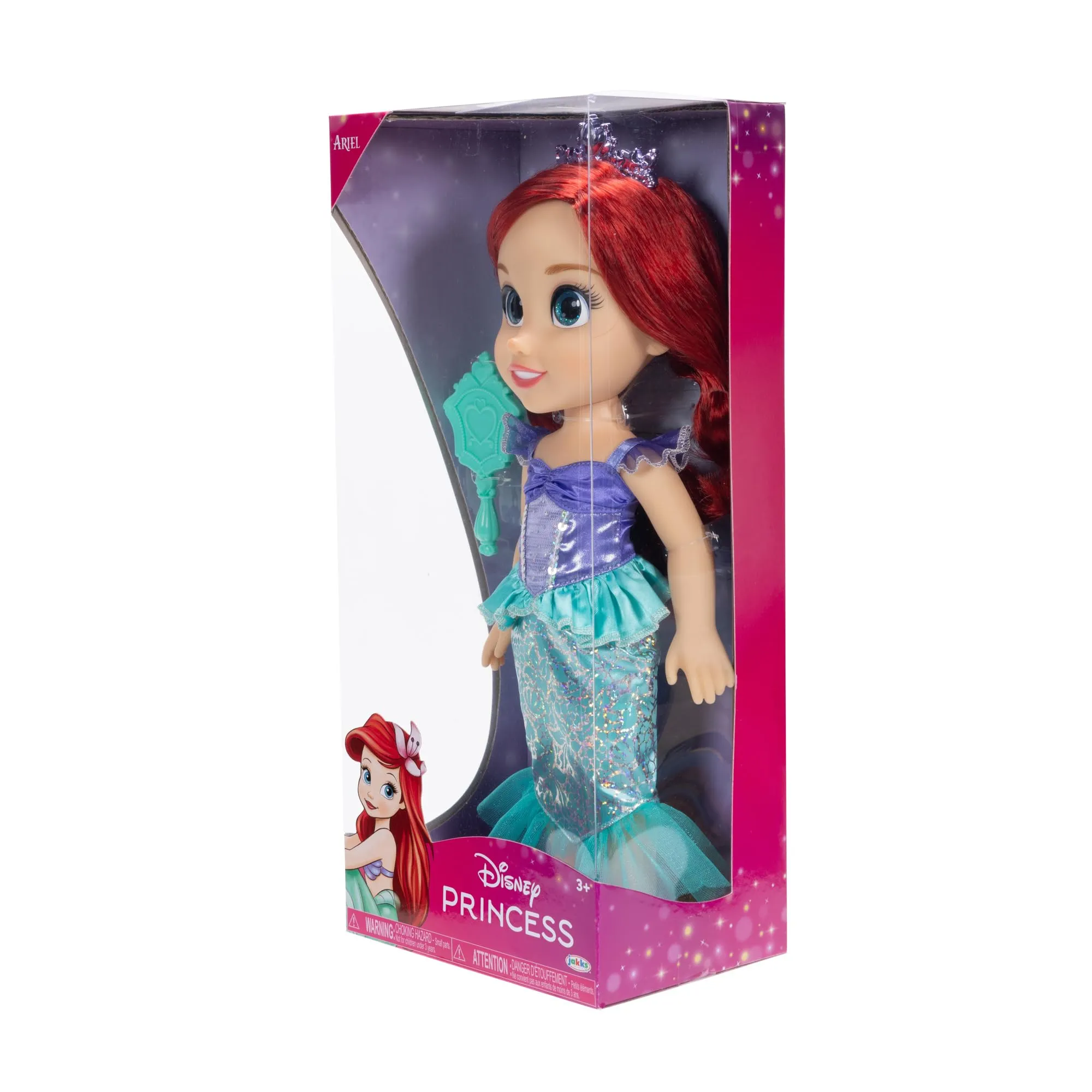 Disney Princess Ariel Fashion Doll with Accessories, 14” Tall, Articulated (Model Number: 230124)
