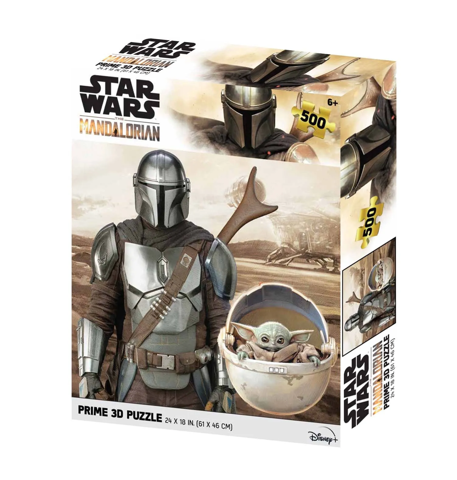 Disney Star Wars The Mandalorian With Grogu Prime 3D 500 Piece Puzzle