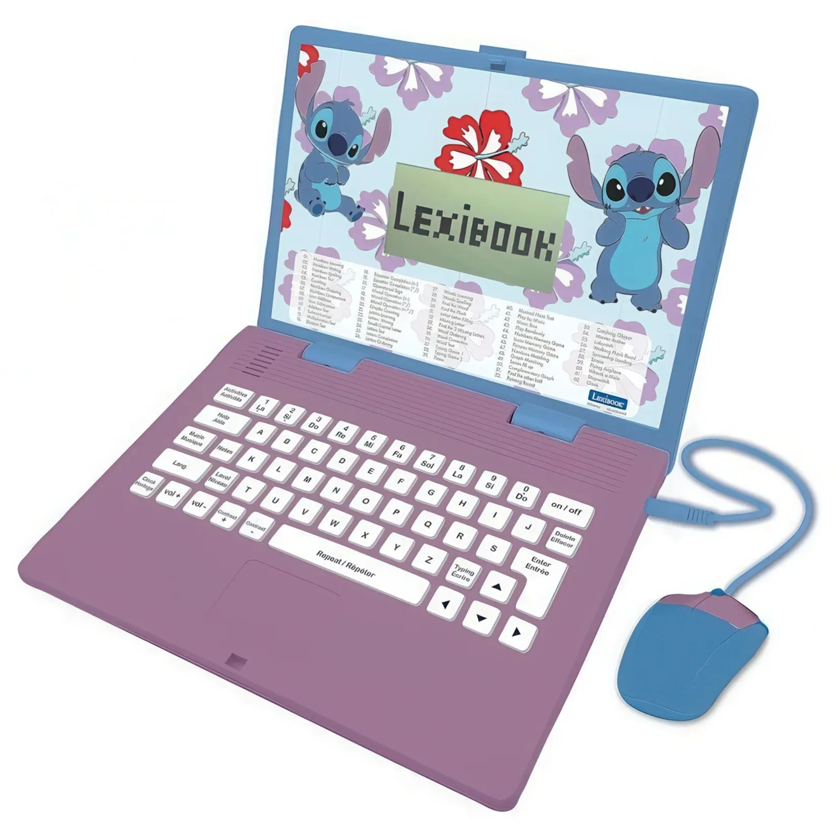 Disney Stitch Educational Bilingual Laptop