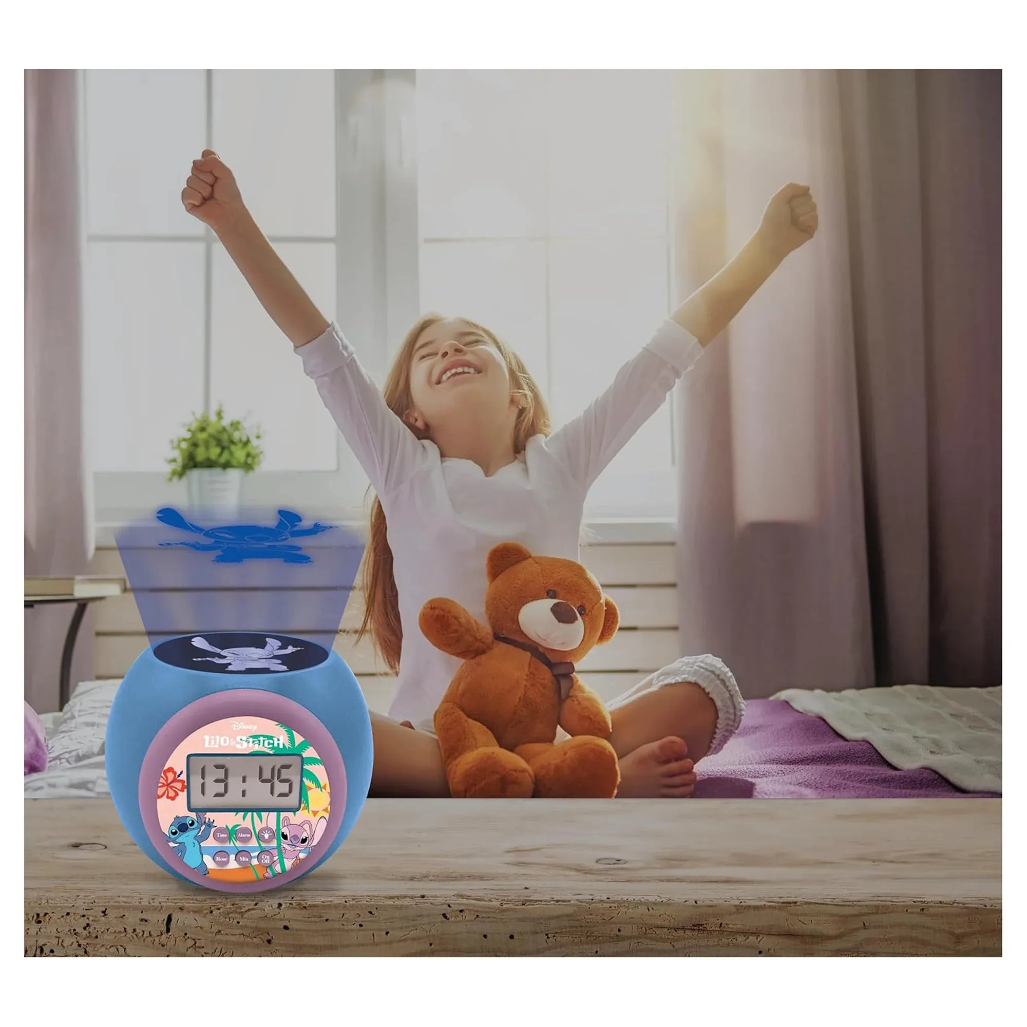 Disney Stitch Projector Alarm Clock