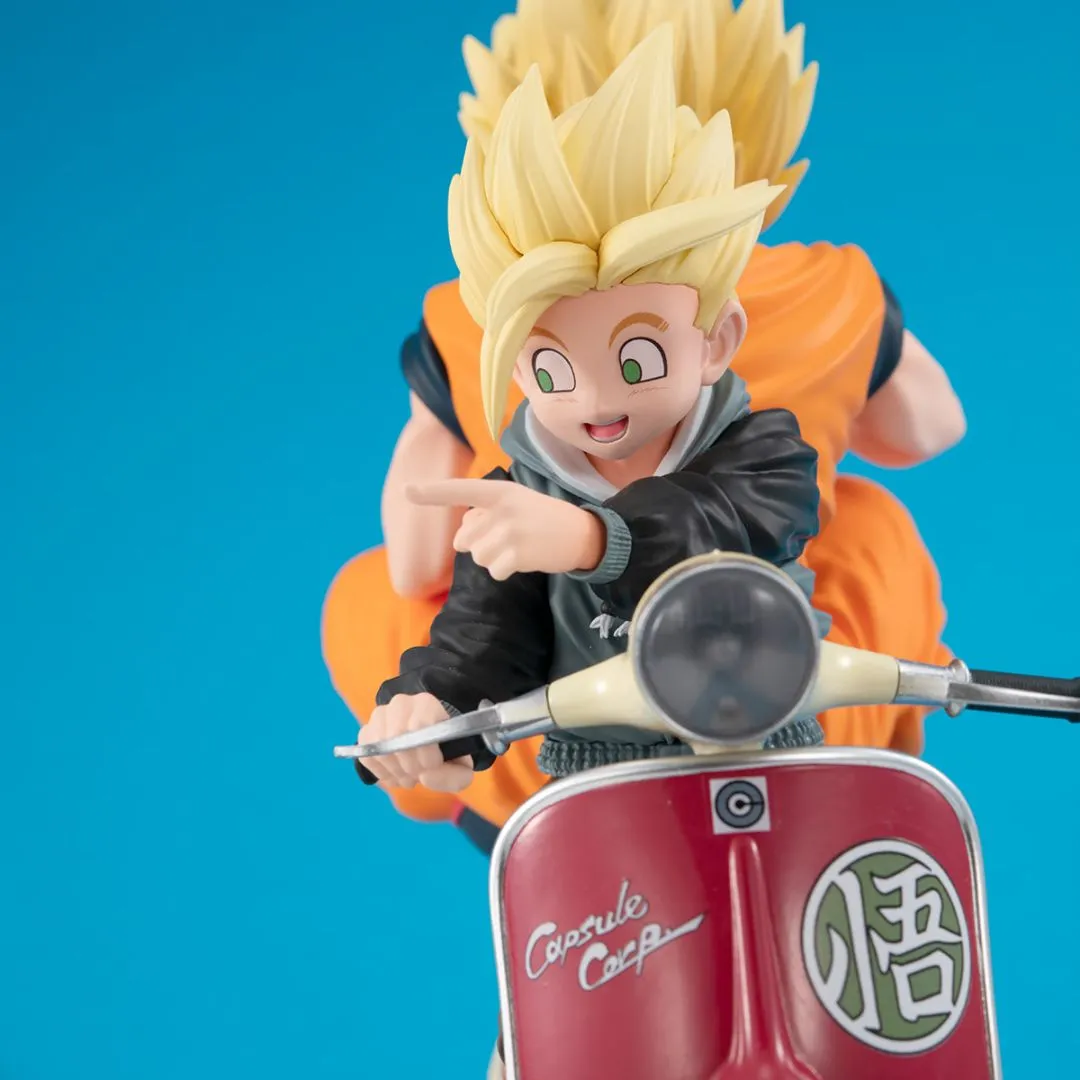 Dragon Ball Z Super Saiyan Son Goku &  Super Saiyan Son GohanMortorbike By Megahouse