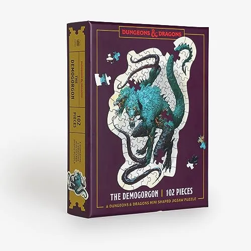Dungeons & Dragons Mini Shaped Jigsaw Puzzle: The Demogorgon Edition: 102-Piece