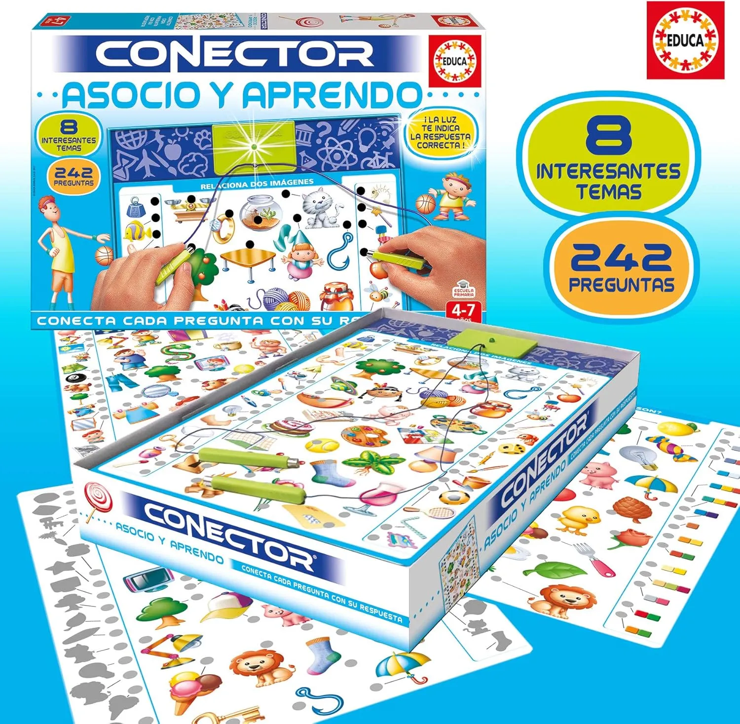 Educa Borr�s CONNECTOR Purgatory - Educational Q&A Game for Ages 4 