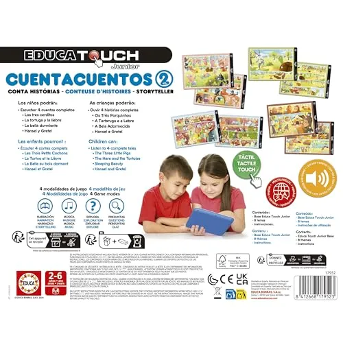 Educa Touch Junior - Learning the Alphabet & Storytelling for Ages 2  (Portuguese Language)