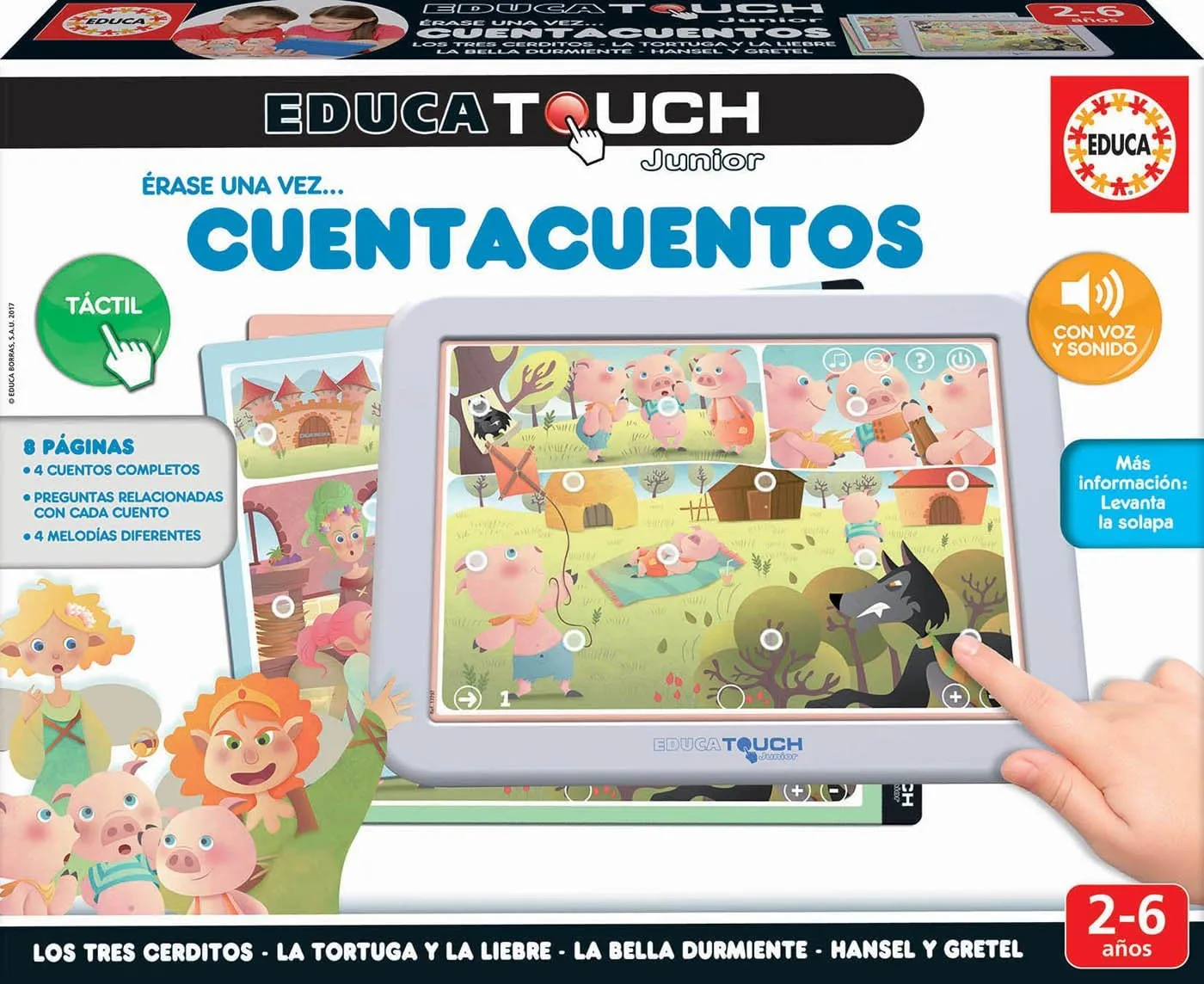 Educa Touch Junior - Learning the Alphabet & Storytelling for Ages 2  (Portuguese Language)
