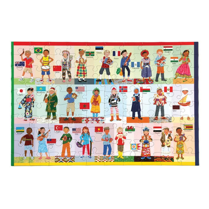eeBoo Children of the World 100 piece Puzzle