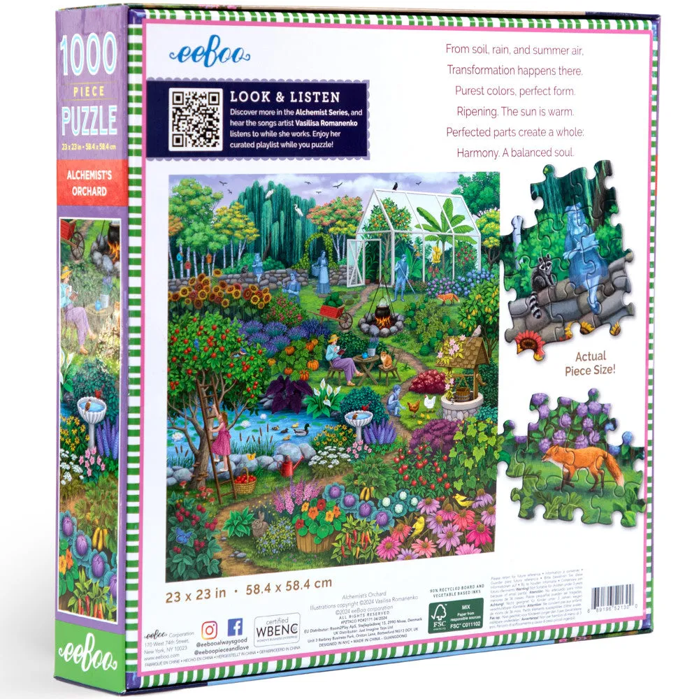 eeBoo Piece & Love Alchemist's Orchard 1000 pc Puzzle