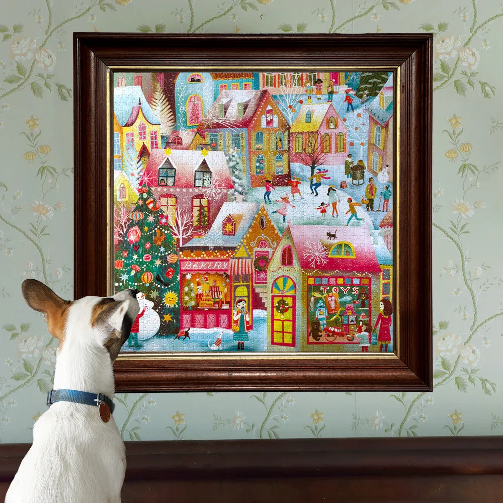 eeBoo Piece & Love Holiday Village 1000-Piece Puzzle