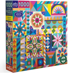 eeBoo Piece & Love Sunshine Garden Jigsaw Puzzle - 1000 pc