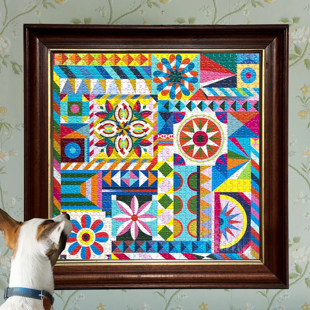 eeBoo Piece & Love Sunshine Garden Jigsaw Puzzle - 1000 pc
