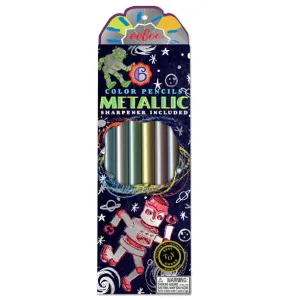 eeBoo Silver Robot Metallic Pencils
