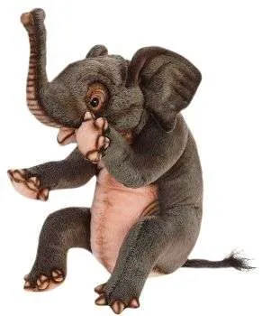 Elephant Calf Sitting Stuffed Animal Odin Parker