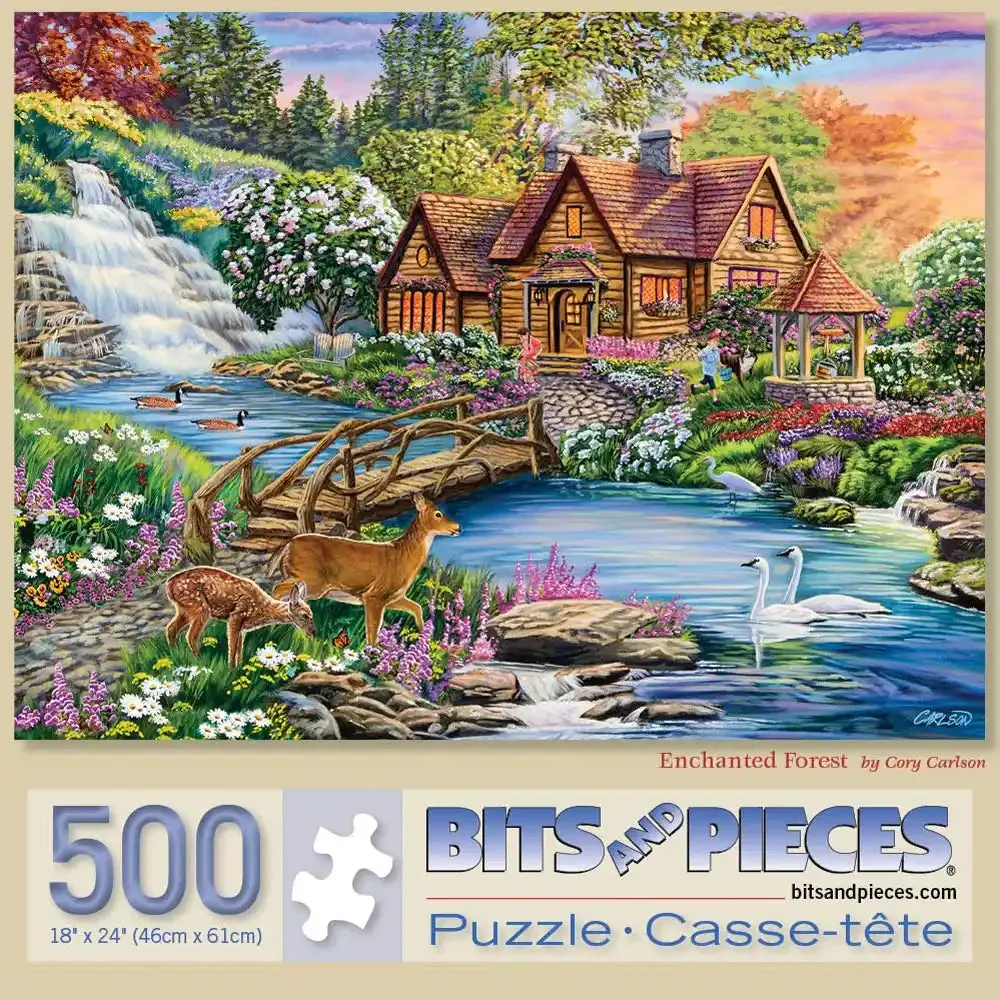 Enchanted Forest Jigsaw Puzzle Bits and Pieces