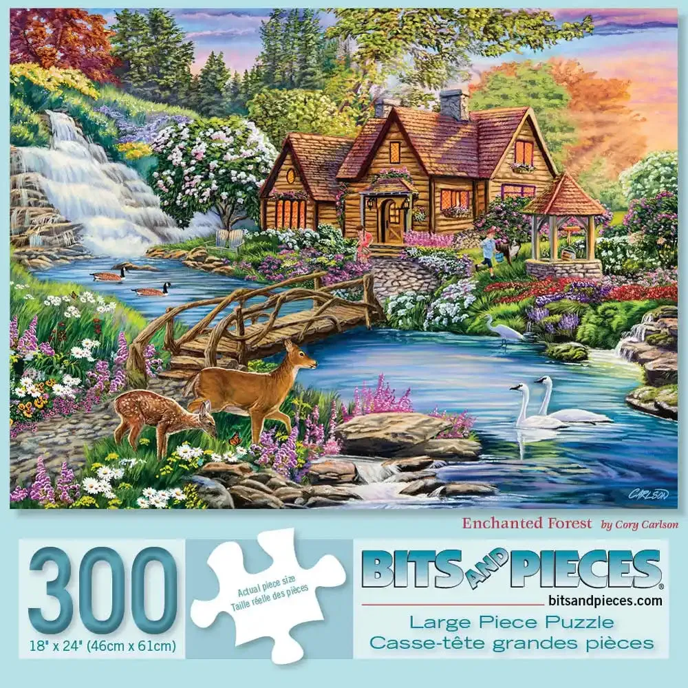 Enchanted Forest Jigsaw Puzzle Bits and Pieces