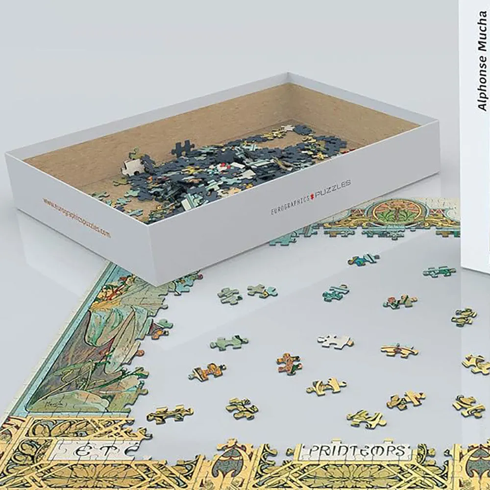 Eurographics Four Seasons by Alphonse Maria Mucha Jigsaw Puzzle - 1000 pc