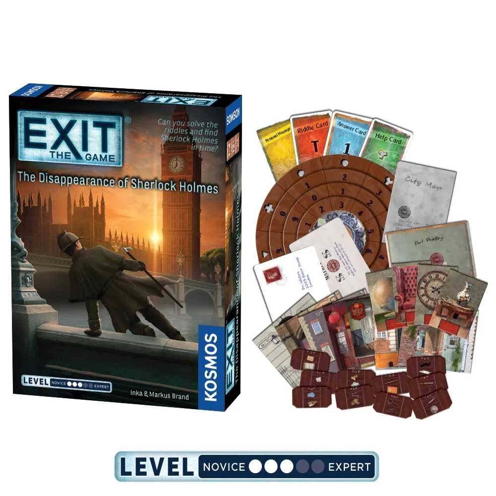 EXIT Game 3 Pack Bundle - EXIT: Kids - Jungle of RIddles | EXIT: The Professor's Last Riddle | EXIT: The Disappearance of Sherlock Holmes