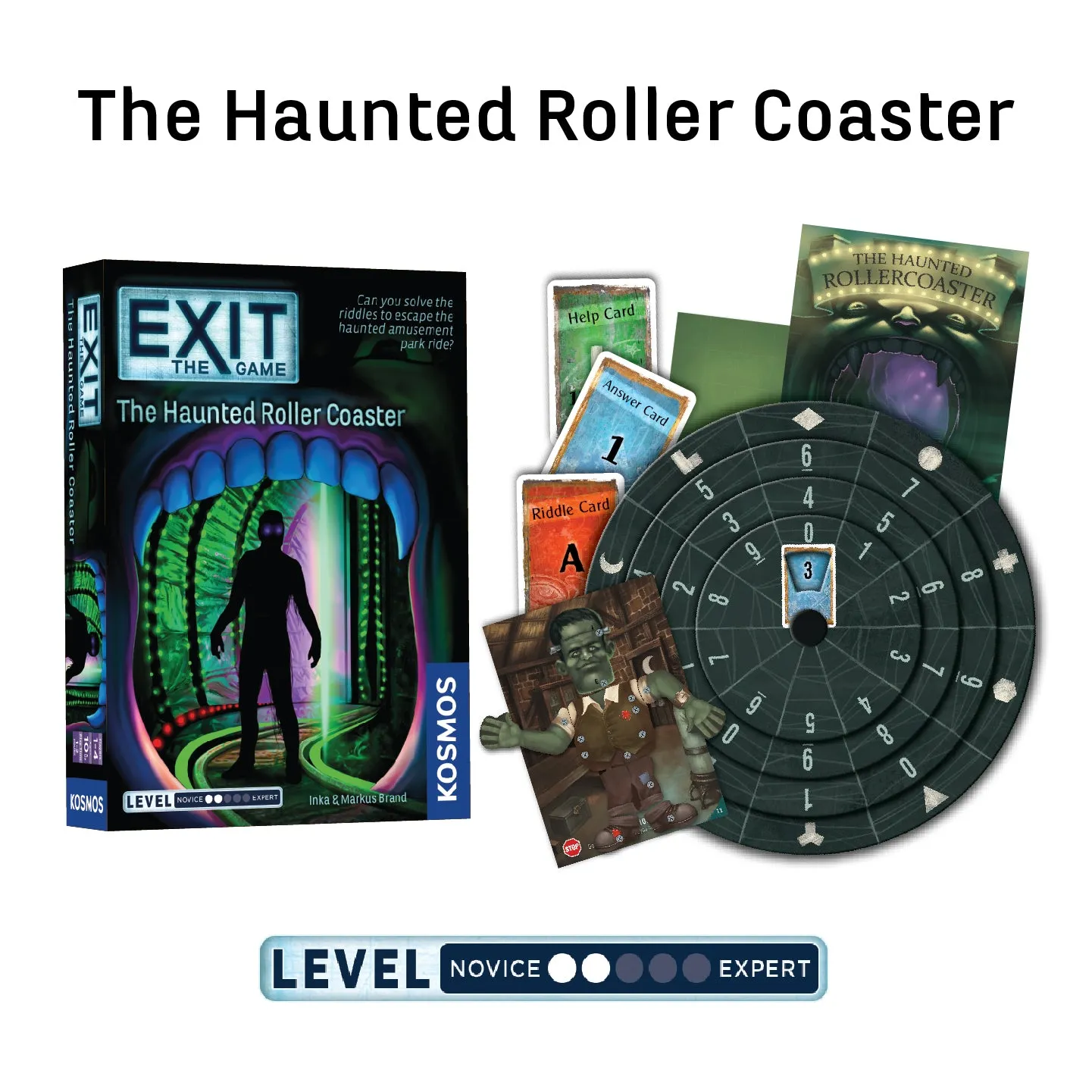 EXIT: The Game, Beginner Bundle. Four-Pack: The Haunted Roller Coaster, The Sunken Treasure, The Mysterious Museum, and The House of Riddles