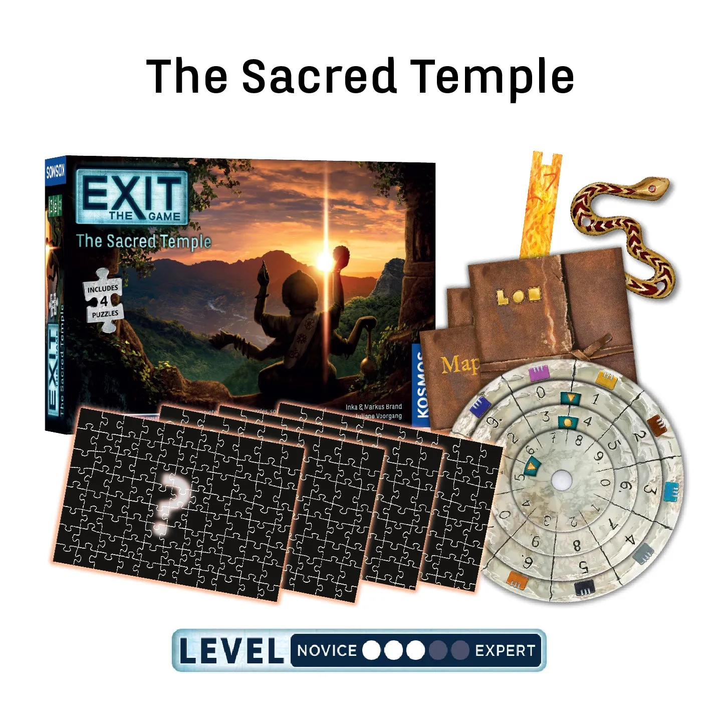 EXIT: The Game, Season 5 Bundle. Five-Pack: Gate Between Worlds, Cursed Labyrinth, Kidnapped in Fortune City, Sacred Temple, Deserted Lighthouse
