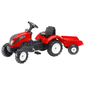 Falk Red Garden Master Tractor Ride-on with Trailer 2/5