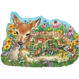 Fawn and Friends Shaped Jigsaw Puzzle Bits and Pieces