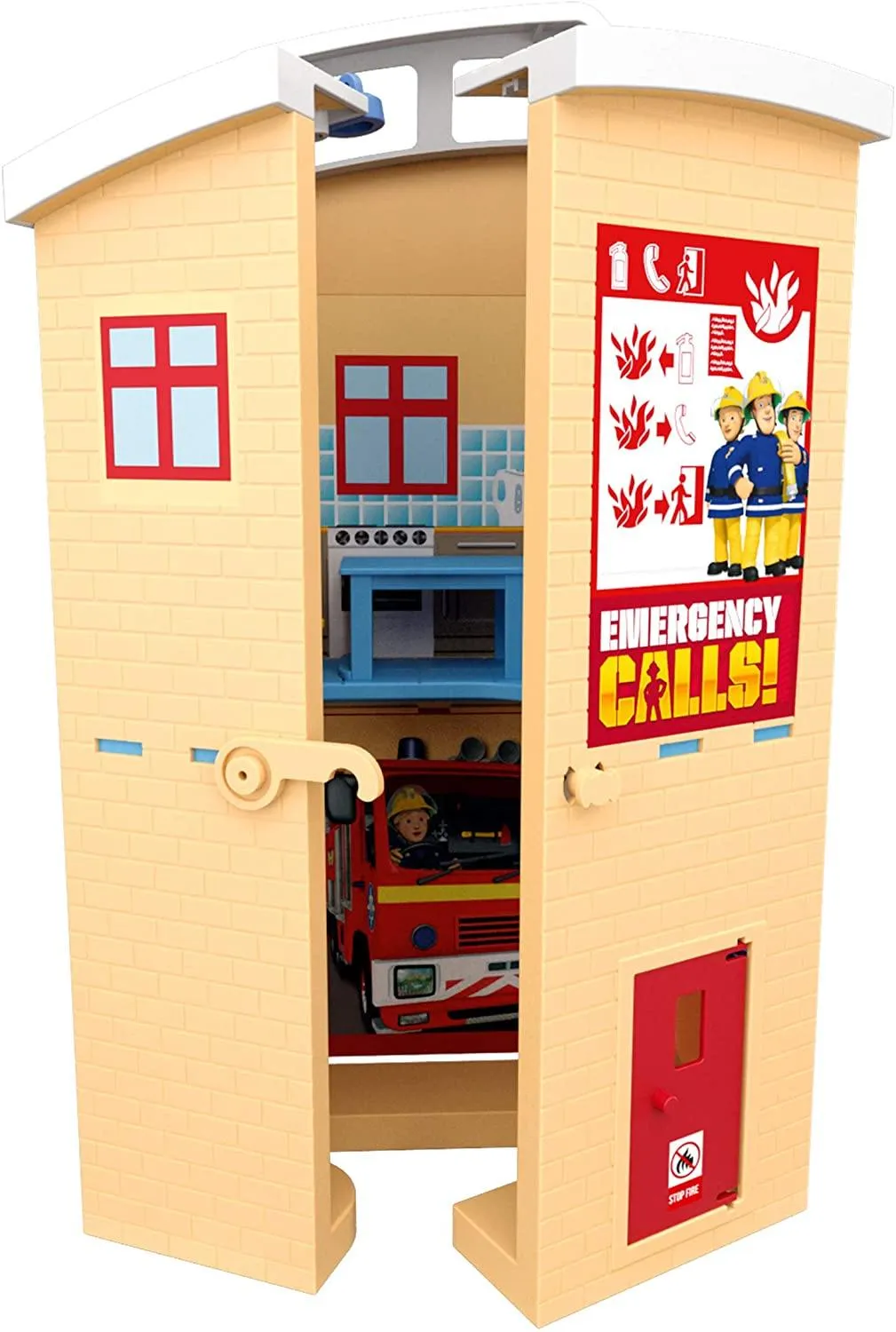 Fireman Sam Fire Rescue Centre Playset - Feature-Packed Fire Station for Ages 3  (07200)