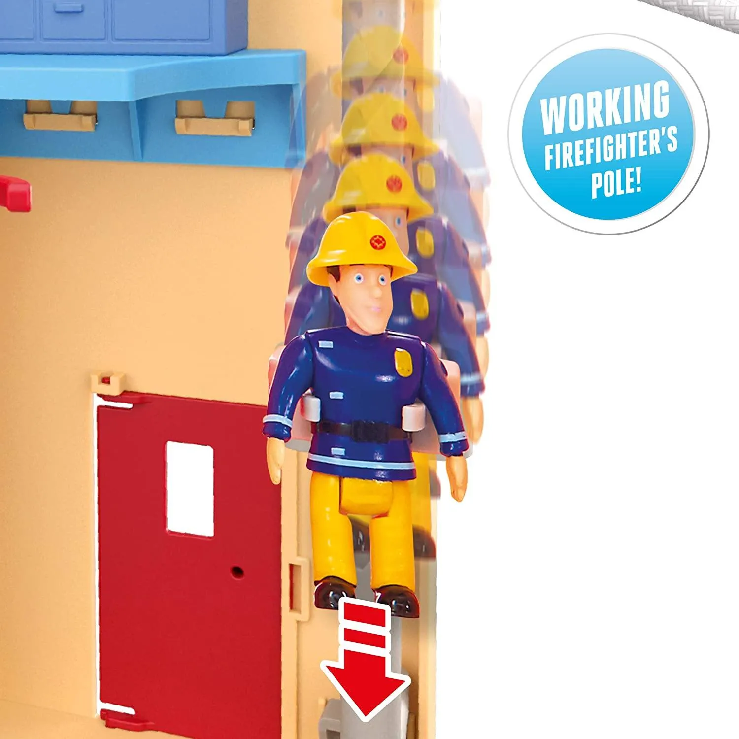 Fireman Sam Fire Rescue Centre Playset - Feature-Packed Fire Station for Ages 3  (07200)