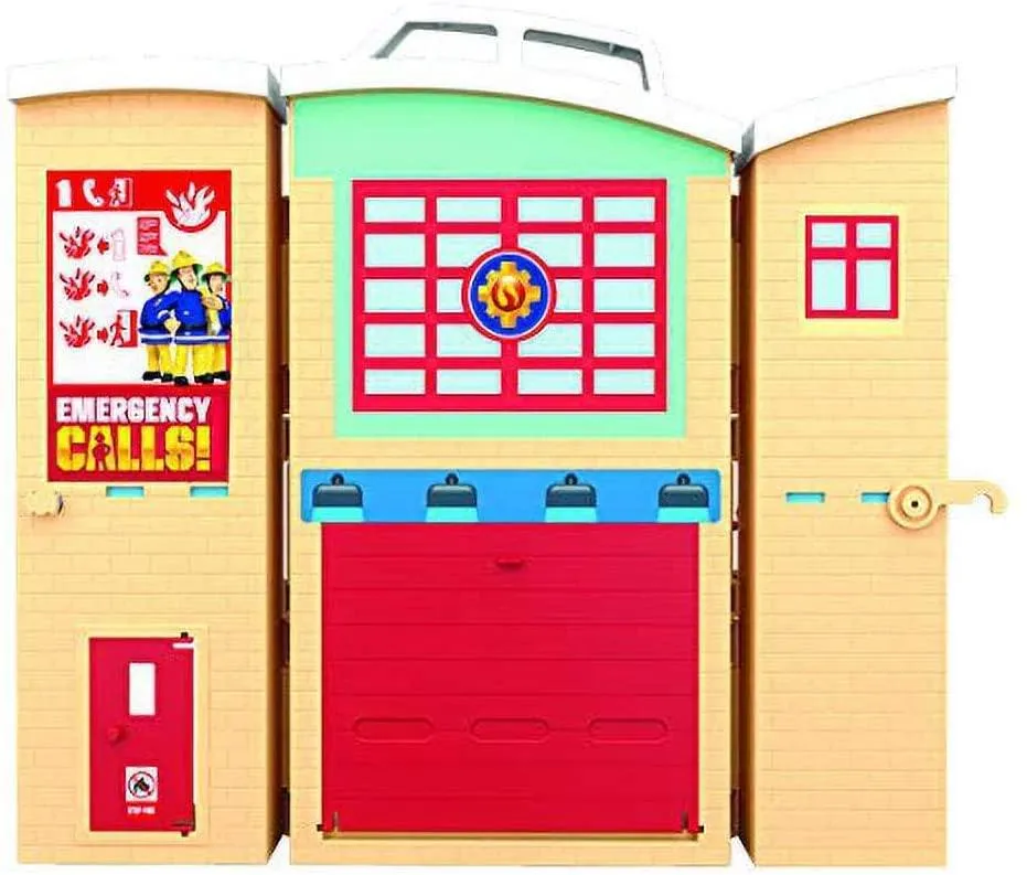 Fireman Sam Fire Rescue Centre Playset - Feature-Packed Fire Station for Ages 3  (07200)