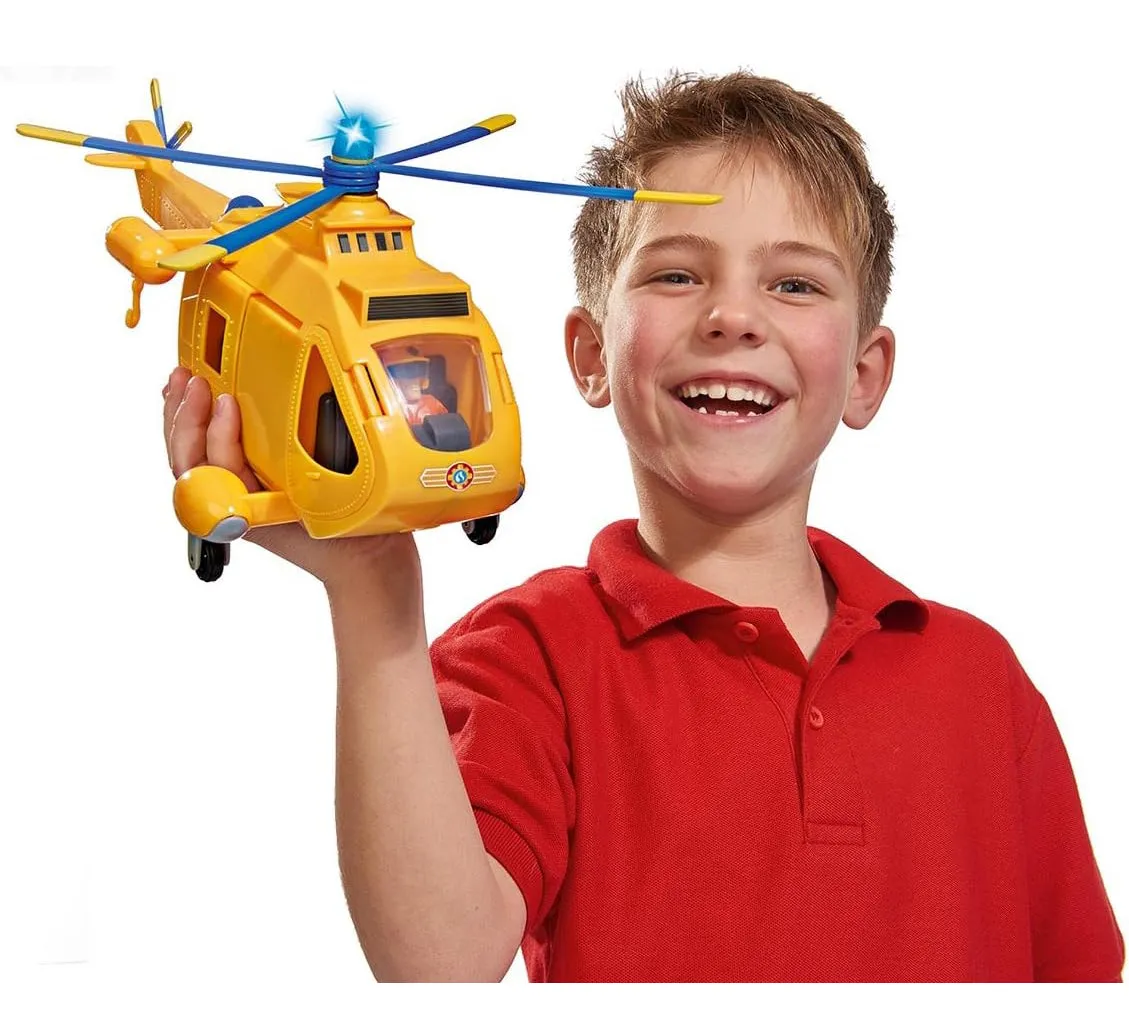 Fireman Sam Large Helicopter Wallaby II with Action Figure