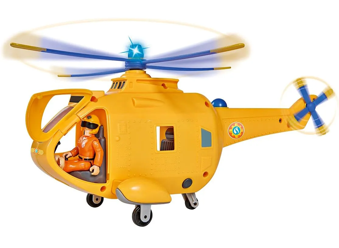 Fireman Sam Large Helicopter Wallaby II with Action Figure