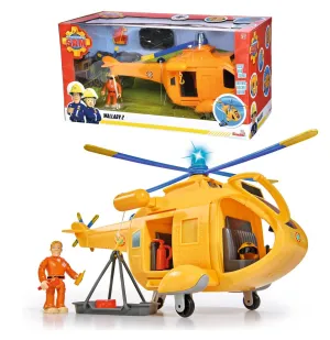 Fireman Sam Large Helicopter Wallaby II with Action Figure