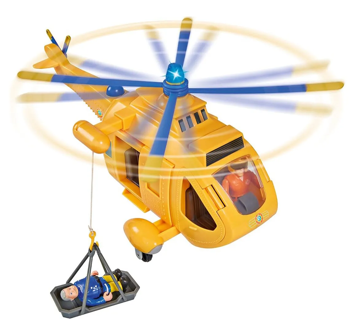 Fireman Sam Large Helicopter Wallaby II with Action Figure