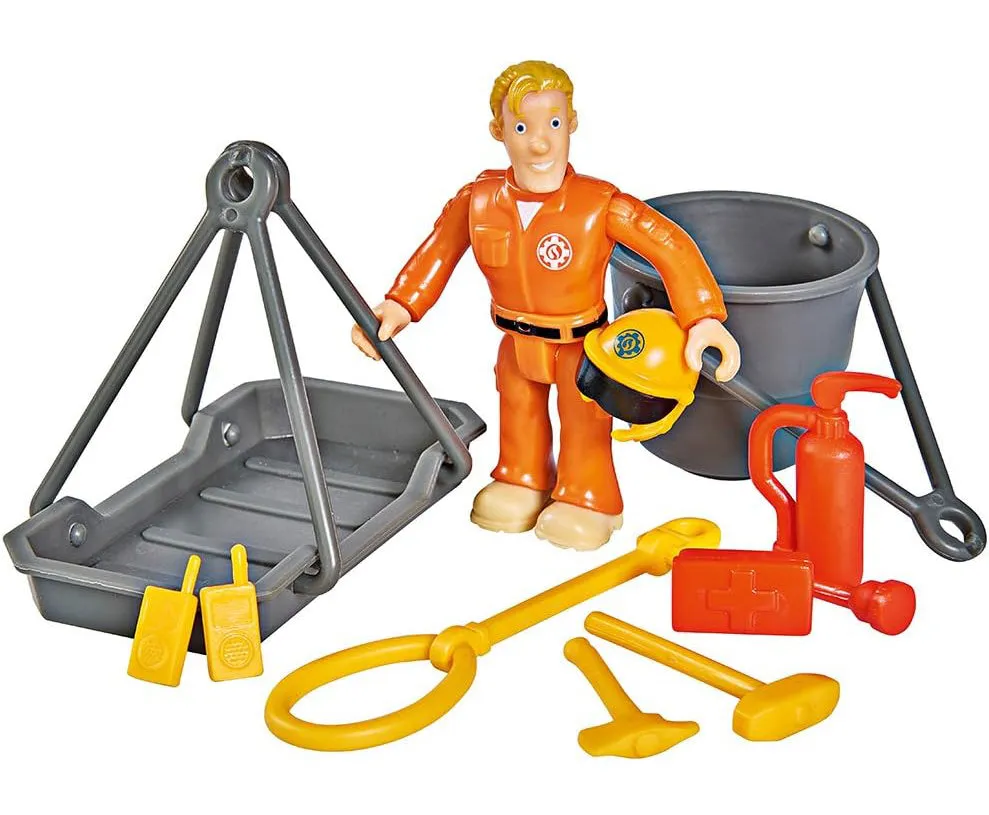 Fireman Sam Large Helicopter Wallaby II with Action Figure