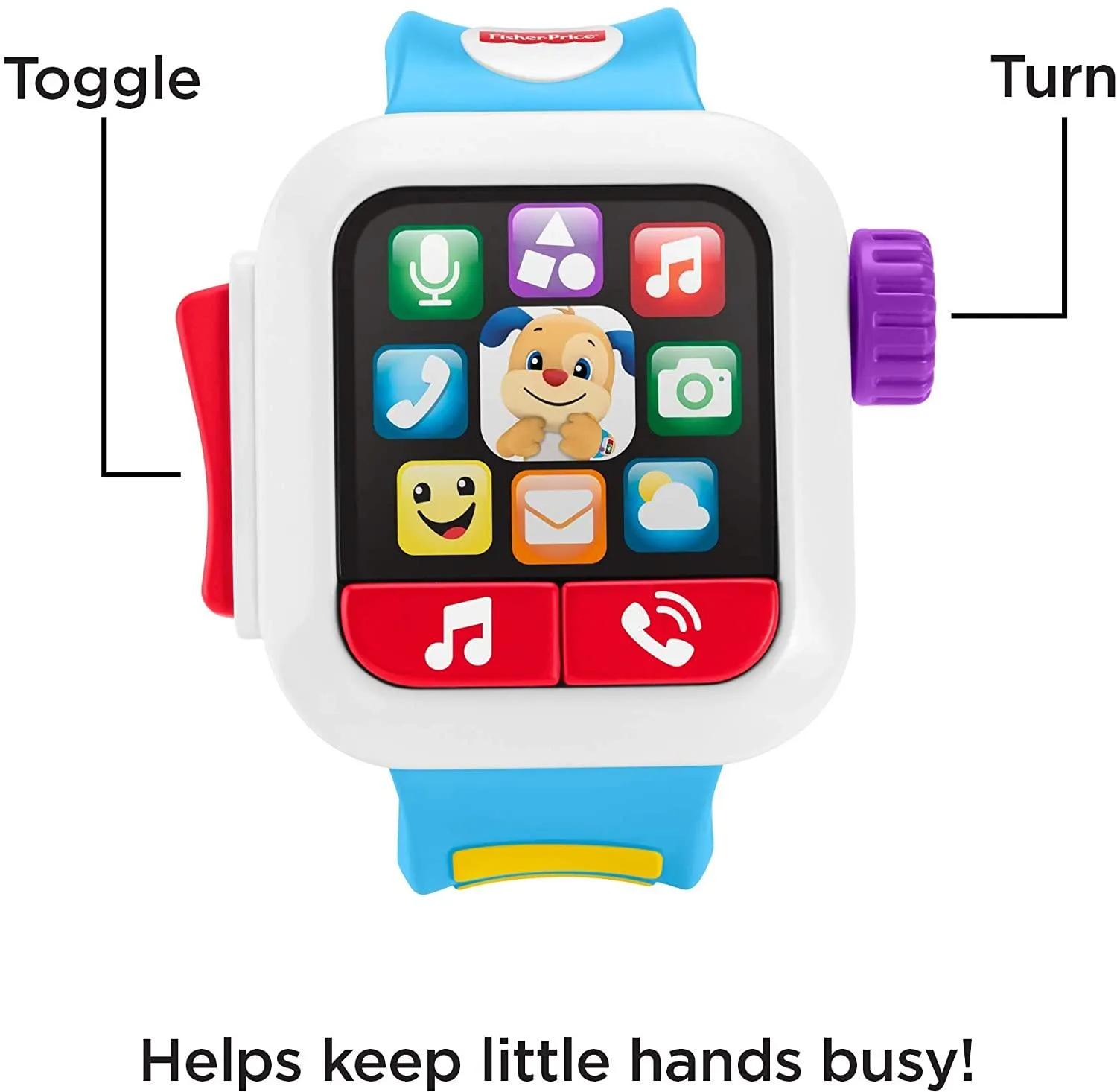 Fisher Price GMM44 Laugh & Learn Time to Learn Smartwatch Musical Baby Toy