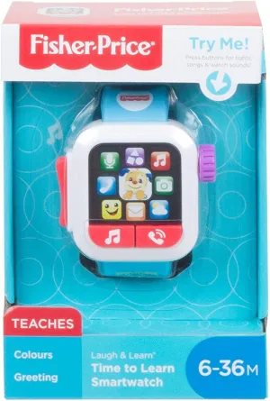 Fisher Price GMM44 Laugh & Learn Time to Learn Smartwatch Musical Baby Toy