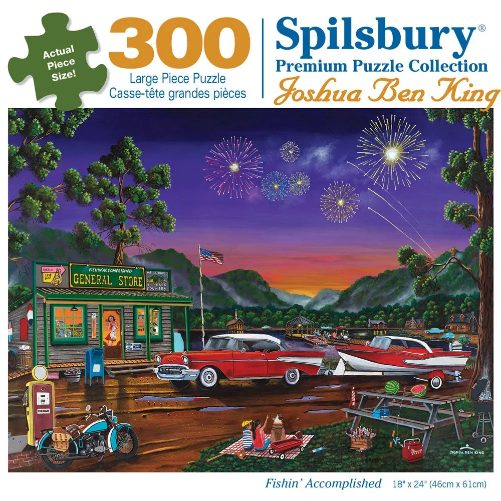 Fishin' Accomplished Jigsaw Puzzle Bits and Pieces