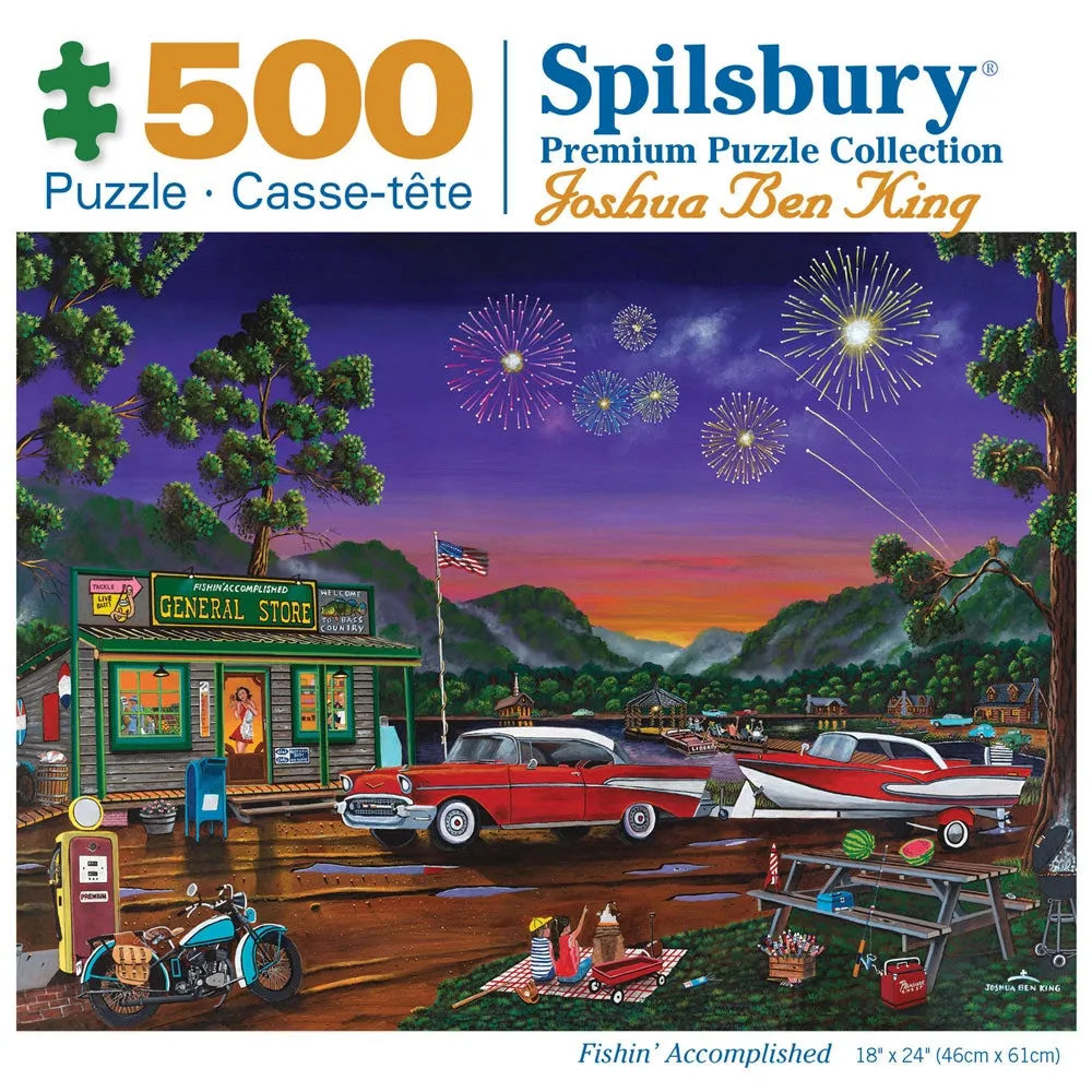 Fishin' Accomplished Jigsaw Puzzle Bits and Pieces