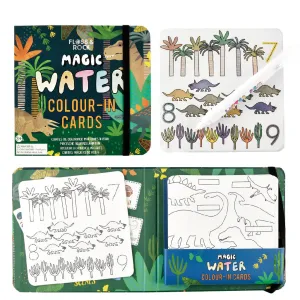 Floss & Rock Magic Colour Changing Water Cards - Dinosaur