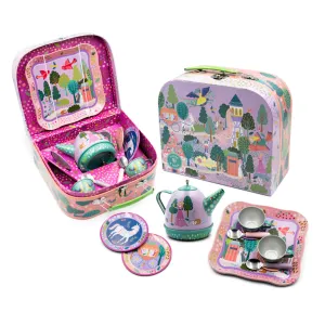 Floss & Rock Musical Tin Tea Set 11 Piece - Fairy Tale