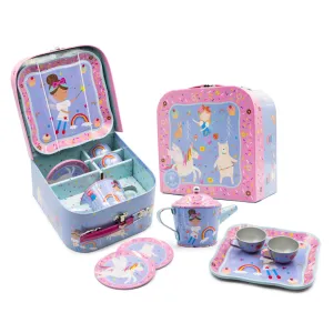 Floss & Rock Tin Tea Set 7 Piece - Rainbow Fairy