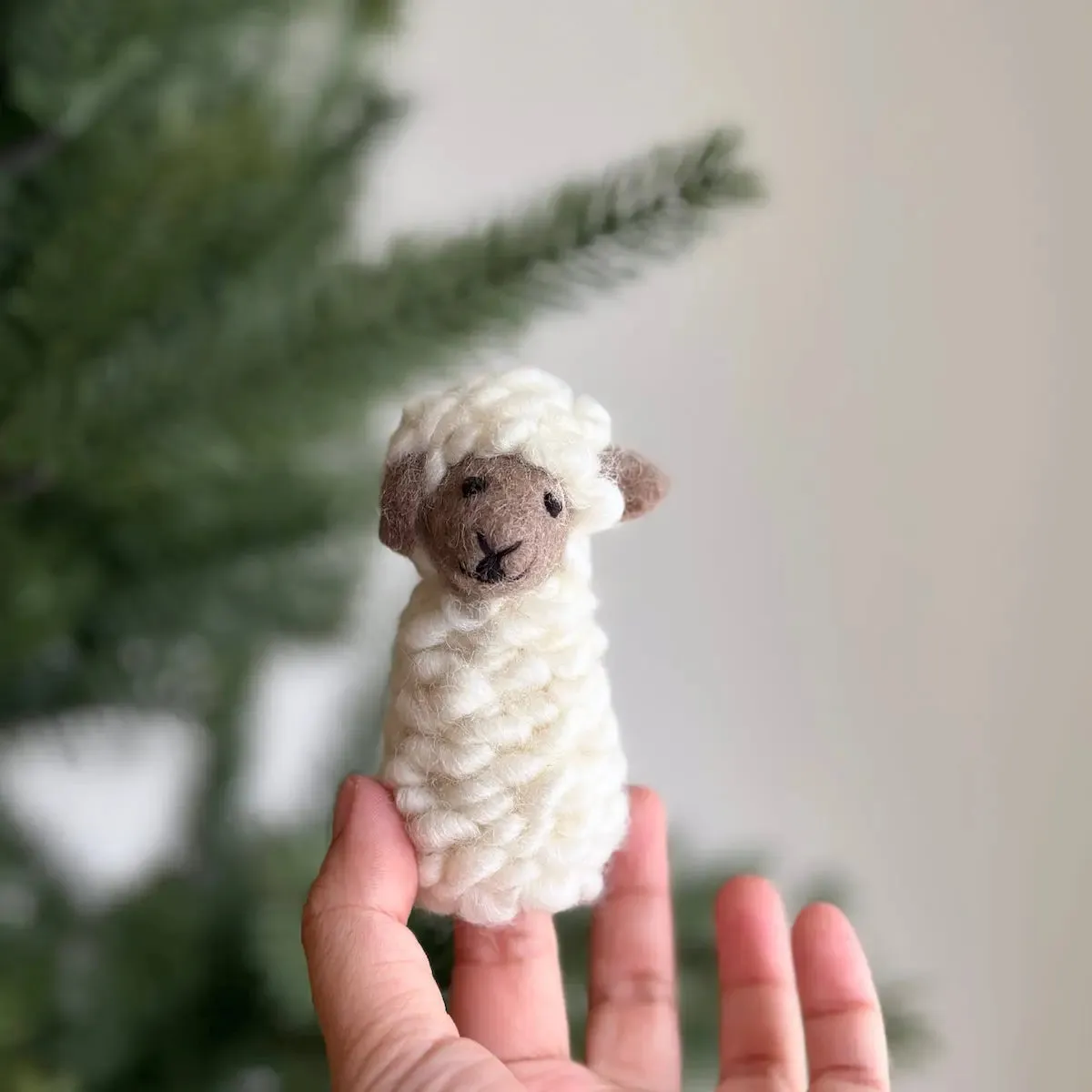 Fluffy Sheep Finger Puppet Odin Parker