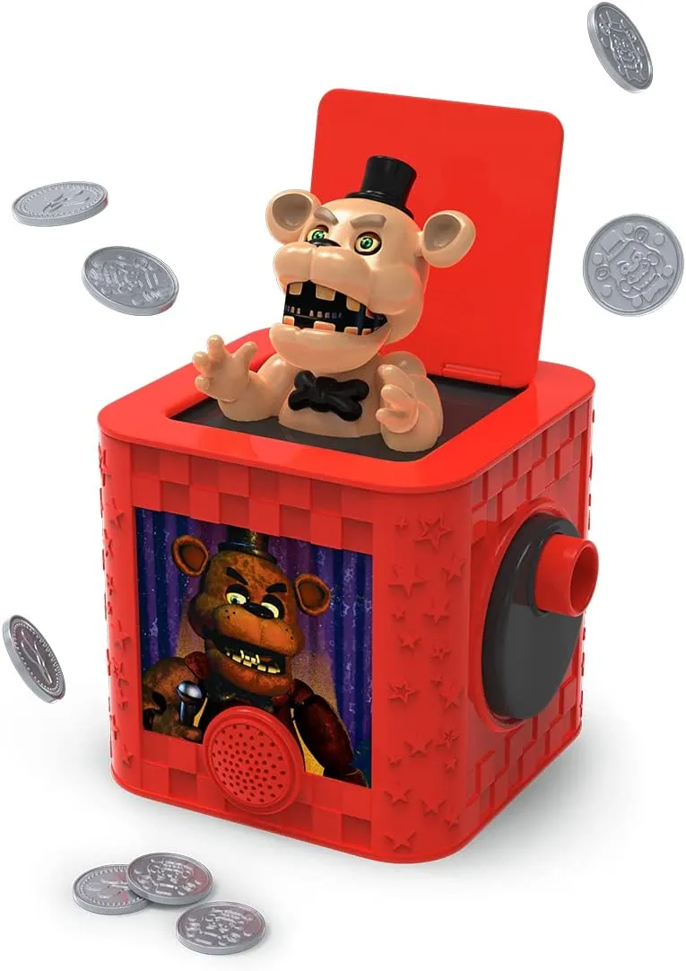 Funko Games Five Nights at Freddy's (FNAF) - Scare In the Box Game | Ages 8  | 2-8 Players | Sound Effects and Pop-Up Action
