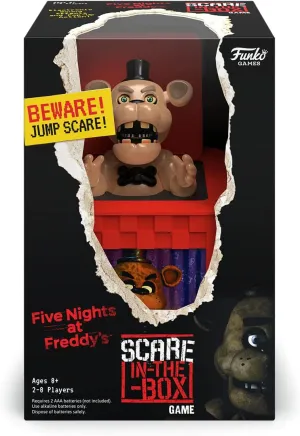 Funko Games Five Nights at Freddy's (FNAF) - Scare In the Box Game | Ages 8  | 2-8 Players | Sound Effects and Pop-Up Action